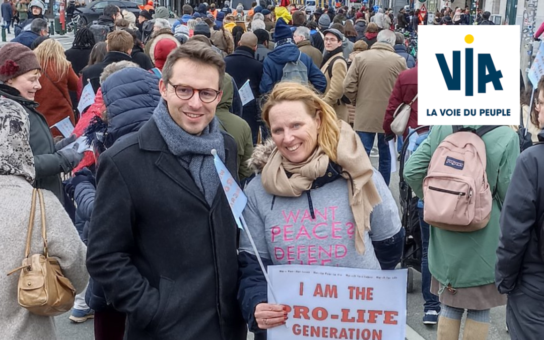 [Français de l’étranger] VIA était présent à la Marche pour la Vie de Bruxelles