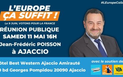 [Réunions publiques] A Ajaccio le samedi 11 mai à 16.00